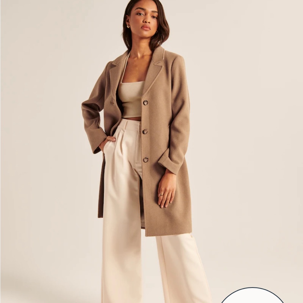 Wool-Blend Dad Coat